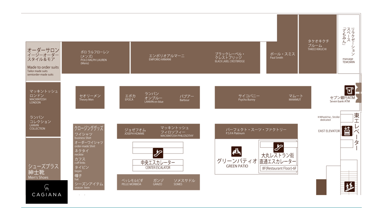 大丸札幌店6Fフロアマップ