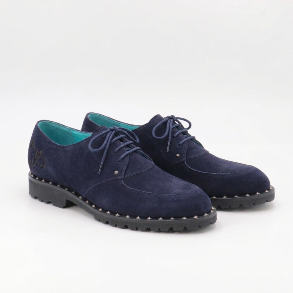 HOZUKI《鬼灯》 Navy  Velour　［外羽根式|Uチップ］
